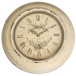 Isabelle Rose Vintage antikolt krm szn vastagkeretes fm falira (32cm)