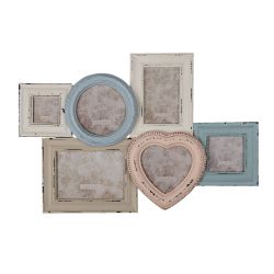 Clayre & Eef Shabby Chic antikolt sznes 6-os multi fa kpkeret