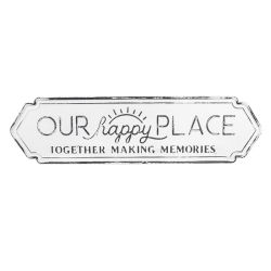 Clayre & Eef Vintage Our Happy Place antikolt fehr fm falikp / tblakp (NAGY)