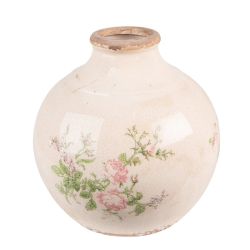 Clayre & Eef Shabby Chic antikolt pasztell rzss gmbly kermia vza (M)
