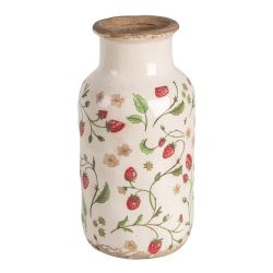 Clayre & Eef Vintage krm alapon eper mints antikolt kermia vza (M)