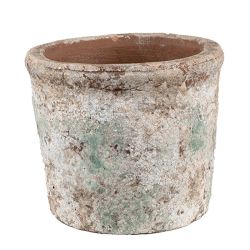 Clayre & Eef Vintage antikolt zld / bzs terrakotta kasp (13cm)
