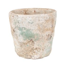 Clayre & Eef Vintage antikolt zld / bzs terrakotta kasp (S)