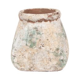 Clayre & Eef Vintage antikolt zld / bzs terrakotta kasp (M)