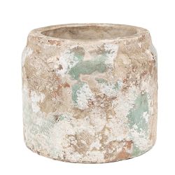 Clayre & Eef Vintage antikolt zld / bzs terrakotta kasp (11cm)
