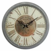 Isabelle Rose Vintage antikolt szrke rmai szmlapos nagy fm falira (40cm)