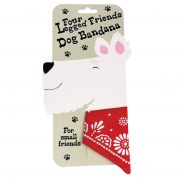 Vintage kutyakend / bandana piros alapon mints (kis test kutyknak)
