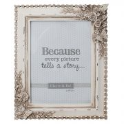  Clayre & Eef Shabby Chic antikolt krm rzss / pillangs asztali / fali kpkeret