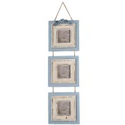  Clayre & Eef Shabby Chic antikolt kk / krm hrom rszes fali kpkeret dombor mintval