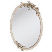  Clayre & Eef Shabby Chic antikolt szrke rzss fm keretes fali tkr