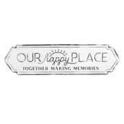  Clayre & Eef Vintage Our Happy Place antikolt fehr fm falikp / tblakp (NAGY)