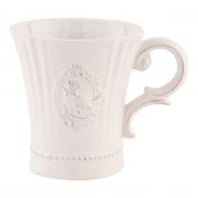  Clayre & Eef Shabby Chic Queen Of Birds fehr dombor madaras kermia bgre