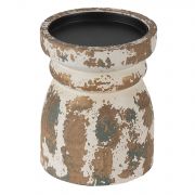  Clayre & Eef Vintage ersen antikolt fa gyertyatart