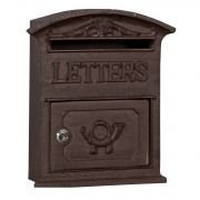  Clayre & Eef Rusztikus barna ntttvas dszes postalda