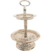  Clayre & Eef Vintage antikolt fehr fm kis 2 emeletes knl tl / llvny