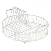  Clayre & Eef Shabby Chic antikolt fehr rcsos fm kerek ednyszrt / csepegtet