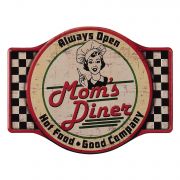 Vintage Mom's Diner antikolt hats fekete / piros fm tblakp