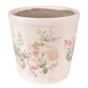  Clayre & Eef Shabby Chic krm alapon halvny rzss antikolt kermia virgcserp / kasp (L)