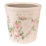  Clayre & Eef Shabby Chic krm alapon halvny rzss antikolt kermia virgcserp / kasp (M)