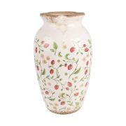  Clayre & Eef Vintage krm alapon eper mints antikolt kermia vza (NAGY)