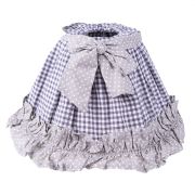  Clayre & Eef Country kk kocks / szrke alapon pttys textil masnis lmpabra