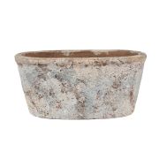  Clayre & Eef Vintage antikolt kk / bzs terrakotta ovlis kasp / cserp (26cm)