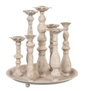  Clayre & Eef Vintage antikolt bzs fm gyertyatart 7 gyertynak