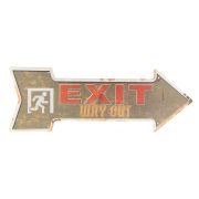  Clayre & Eef Industrial stlus EXIT feliratos nyl alak fm tbla