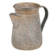  Clayre & Eef Vintage kkkel antikolt szrke vas dekor kancs / kanna