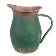  Clayre & Eef Vintage bronzosan antikolt zld fm dekor kancs