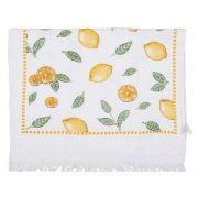  Clayre & Eef Lemons & Leafs citrom mints pamut kztrl / konyharuha