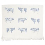  Clayre & Eef Country Life With Cows fehr alapon kk tehenes kztrl / konyharuha