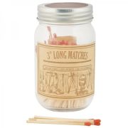  E. Design Vintage Long Matches feliratos vegben kerti gyufa szett