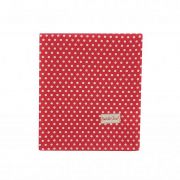  Isabelle Rose Vintage piros alapon fehr pttys pamut asztaltert (100x100)