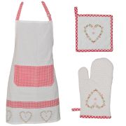  Isabelle Rose Shabby Chic pttys / szves / kocks 3 db-os konyhai textil szett