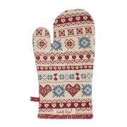  Isabelle Rose Hygge Holidays piros / kk norvg mints pamut ednyfog keszty