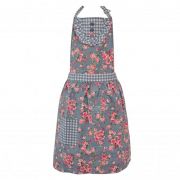  Isabelle Rose Shabby Chic Julia szrke alapon rzss / kocks pamut konyhai ktny