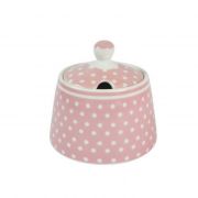  Isabelle Rose Shabby Chic pasztell rzsaszn alapon fehr pttys porceln cukortart