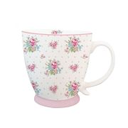  Isabelle Rose Shabby Chic Marie Dots fehr alapon kis rzss / pttys porceln bgre (4dl)