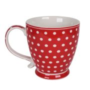  Isabelle Rose Shabby Chic Polka Dot piros alapon fehr pttys porceln bgre (4dl)