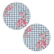  Isabelle Rose Shabby Chic Julia kkesszrke kocks / rzss 2 db-os porceln desszertes tnyr szett
