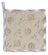  Clayre & Eef Lavande de Provence drapp / lila levenduls steppelt textil ednyaltt