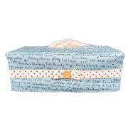  Silverpoint Shabby Chic vilgoskk alapon feliratos textil dobozos paprzsebkend huzat