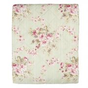  Clayre & Eef Shabby Chic mentazld alapon nagy rzss steppelt gytakar (240x260cm)