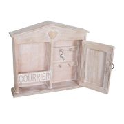  Antic Shabby Chic antikolt bzs hzik alak fa kulcstart / levltart szekrny