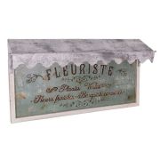  Antic Vintage antikolt virgzlet dekor fm tbla kis tetvel (69cmx35cm)