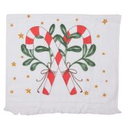  Clayre & Eef Happy Little Christmas pamut karcsonyi nyalks trlkz / kztrl