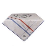  Clayre & Eef Country Devine French Rooster kk/piros/bzs kakasos pamut asztaltert (100x100cm)
