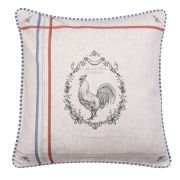  Clayre & Eef Country Devine French Rooster kk/piros/bzs kakasos pamut dszprna huzat