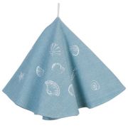  Clayre & Eef Sea Shells tengerkk alapon fehr kagyl mints nagy kerek konyharuha (80cm)